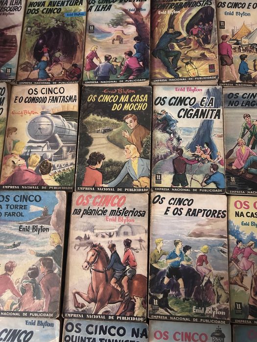 Coleção 21 livros “Os Cinco” , 1a edição anos 60