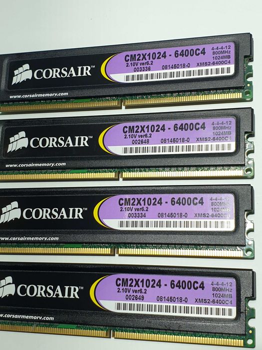 Ігрова  DDR2 SDRAM 2Gb,  Corsair, CM2X1024-6400, 800MHz,
