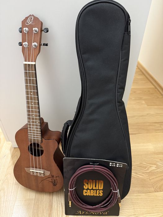 Ukulele Ortega RU5MM-CE + pokrowiec i kabel 3m