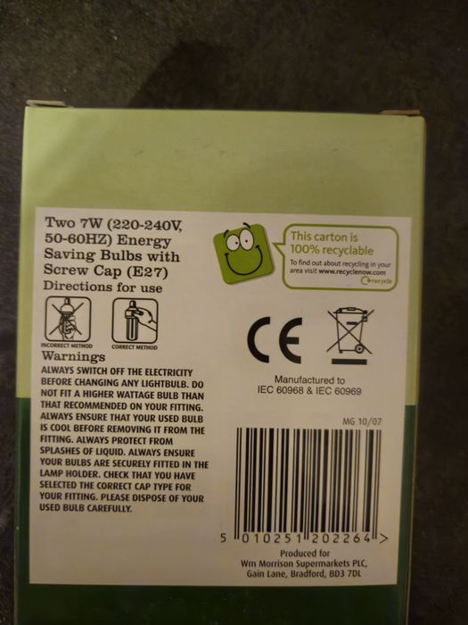 Żarówki 2 szt. energooszczędne