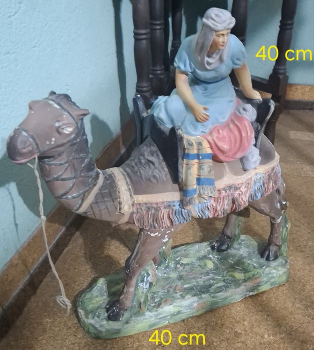 2 Reis Magos peças de presepio grandes
