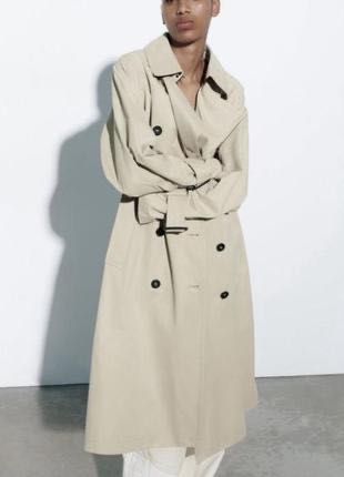 Тренч Zara бежевый  новий