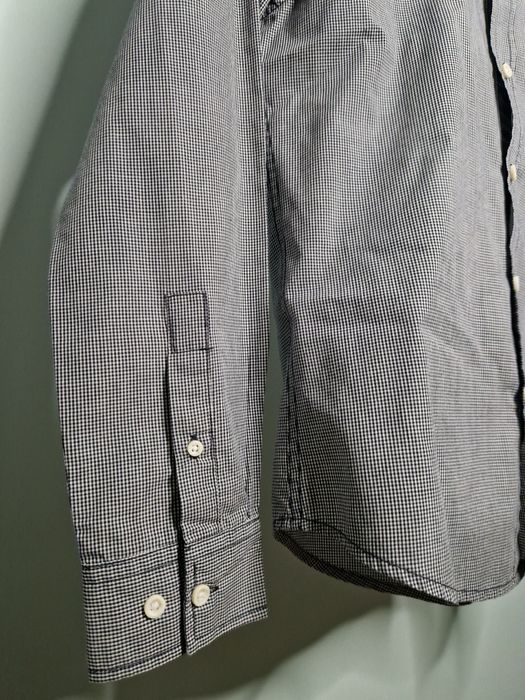 Szara koszula elegancka męska w kratę slim fit SMOG New Yorker