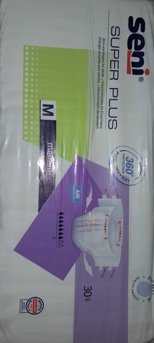 Pampersy SENI na noc M – 30 szt.