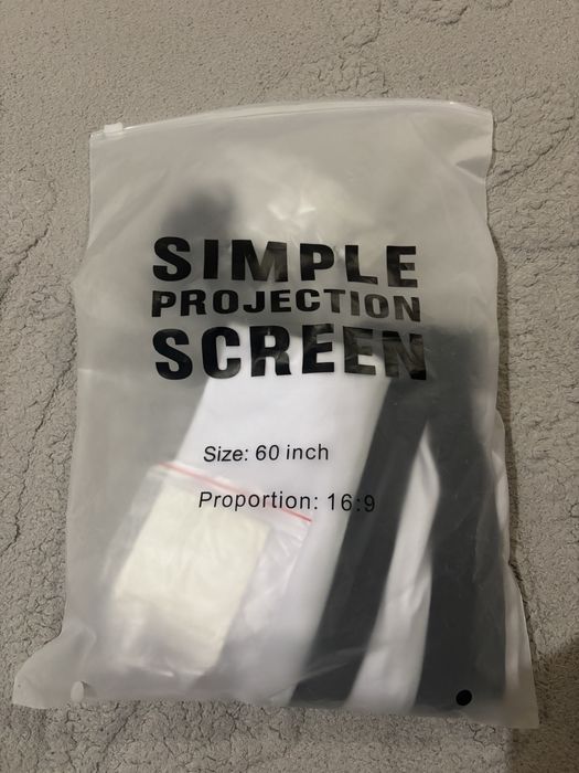 Екран для проектора 60" 16:9 Колір Білий