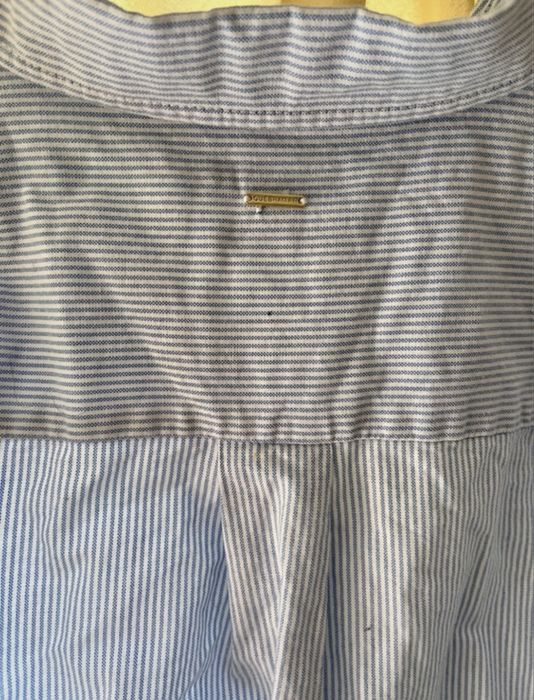 Camisa Quebramar riscas azuis e brancas xl