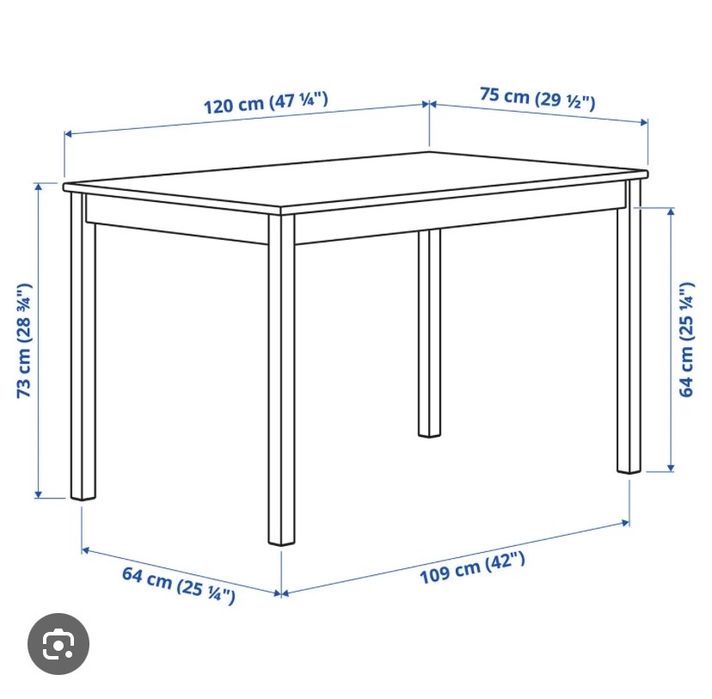 Mesa Ingo Ikea 120x75cm
