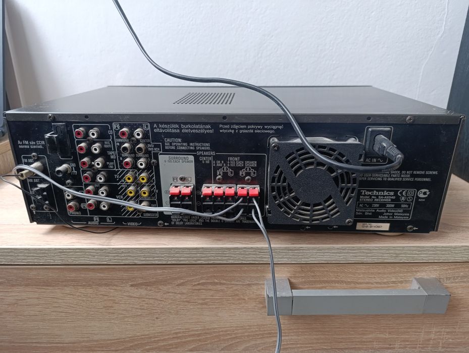 Amplituner Technics sa ax-540 z kolumnami