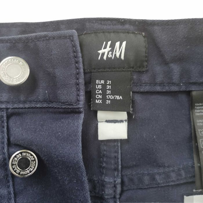 Spodnie krótkie H&M ciemny granat roz. 31