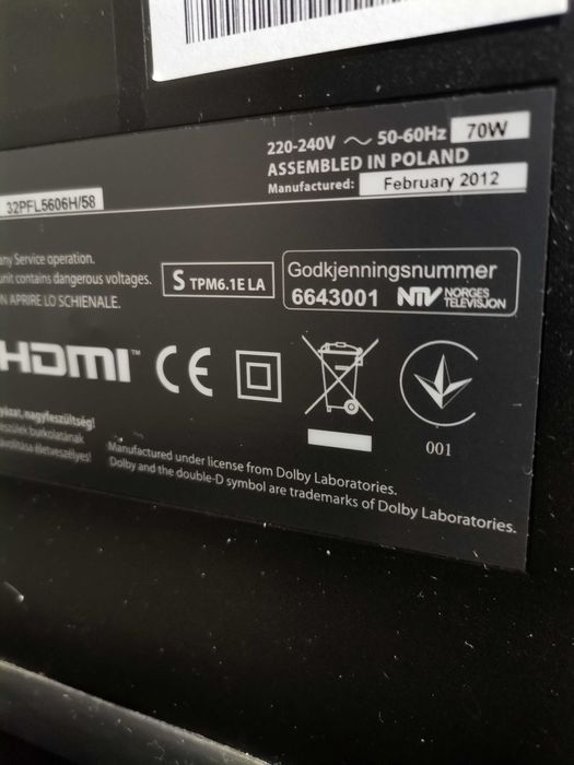 Telewizor Philips 32PFL5606H/58