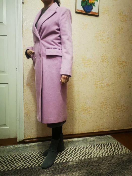 Пальто молодіжне рожеве