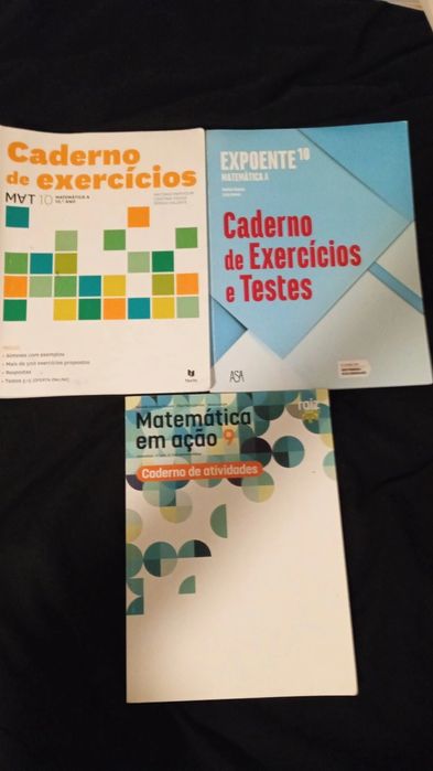 Manuais e Cadernos de Exercícios do 9 e 10 anos