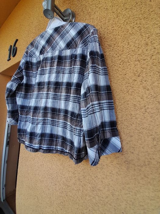 Luksusowa bluzka w kratę 44