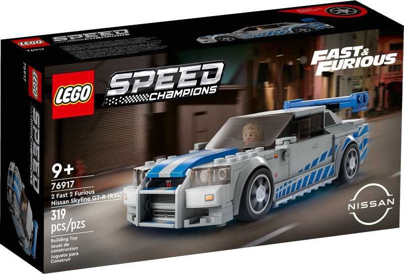 Lego SPEEDCHAMPIONS 76917 Velocidade Furiosa Nissan Skyline GT-R (R34)