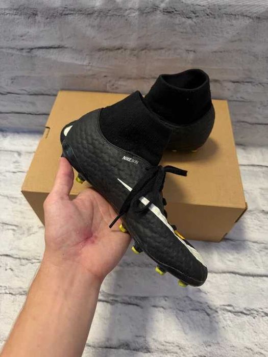 Pomarańczowo czarne Nike Hypervenom Phelon 3 FG - 37.5