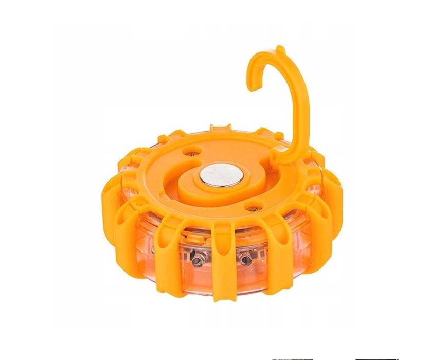 HIT! Lampa Ostrzegawcza LED Flara Magnes 9 Trybów Mocna Widoczna 1.6km