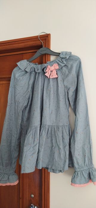 Blusa de menina de manga comprida