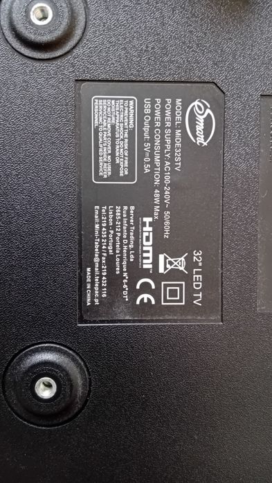Bord de tv de 32 polegadas marca  smart