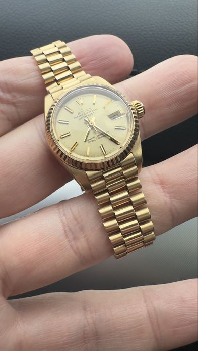 Rolex Ladu datejust 26mm gold 18k