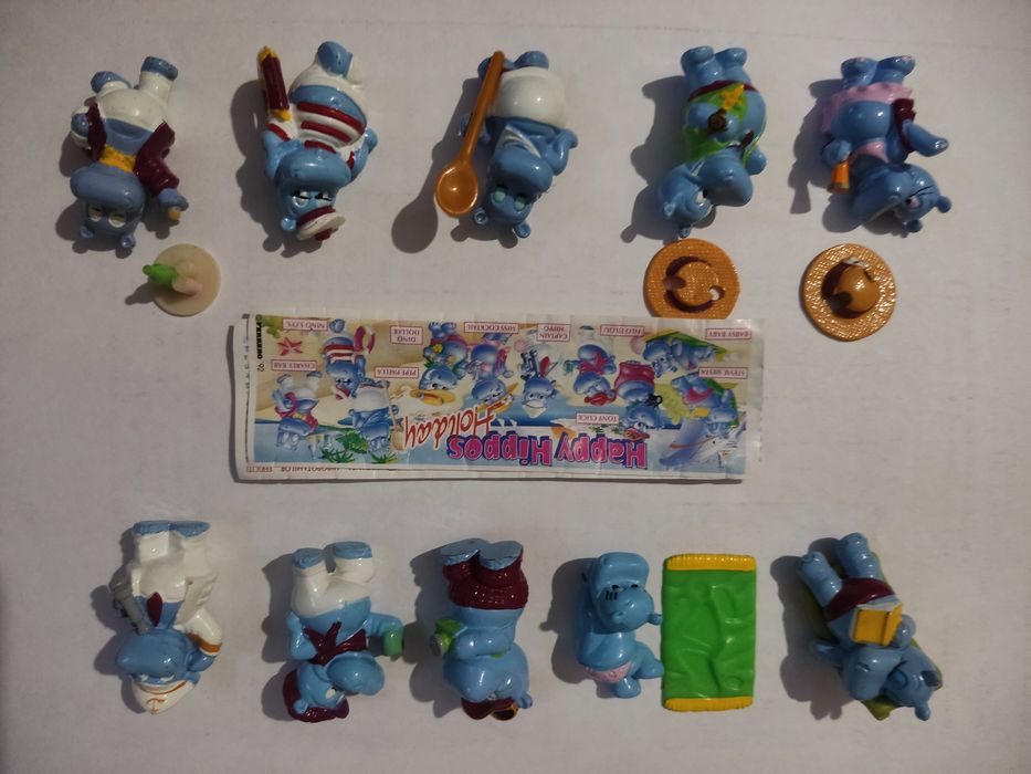 FERRERO Киндер сюрприз Серия Бегемоты на каникулах, 1995 г.