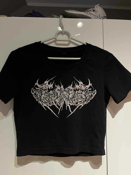Czarny Cropp Top