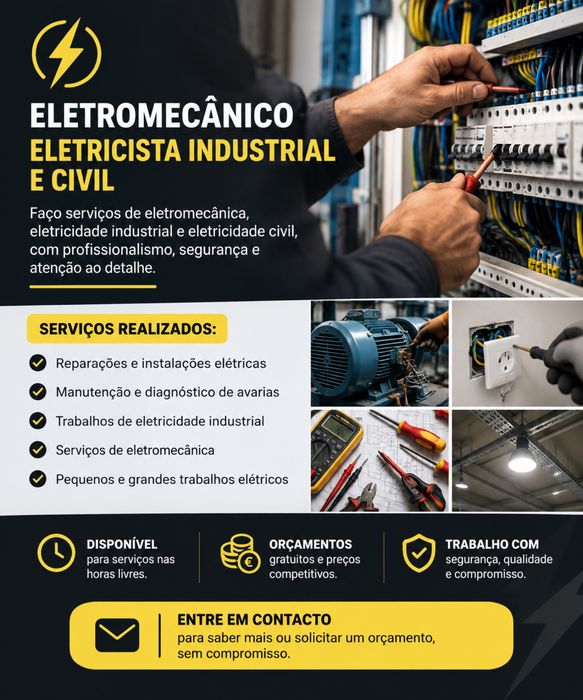 Eletromecânico e eletricista civil