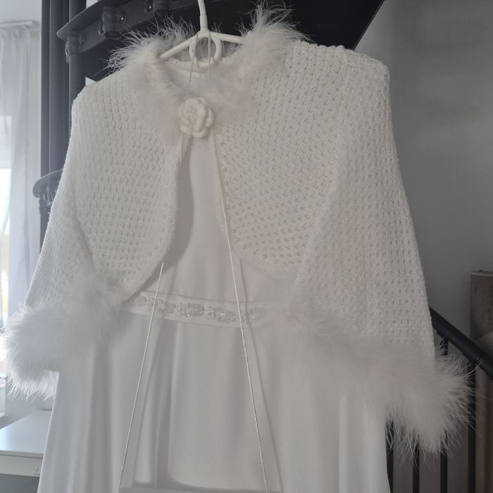 Alba, sukienka komunijna, bolerko, dla wysokiej dziewczynki