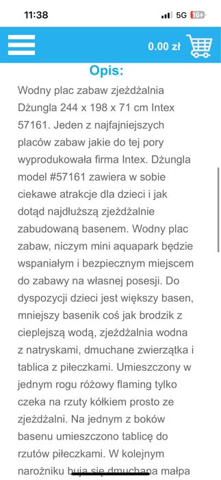 Basen, wodny plac zabaw