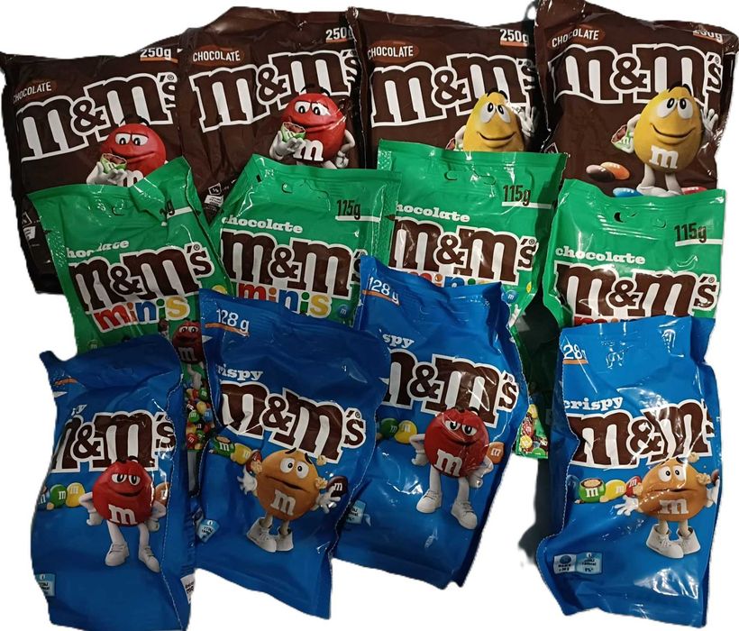 Zestaw produktów M&M's