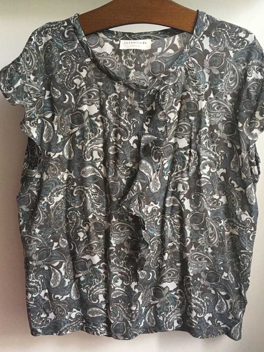 ROSEMUNDE bluzka jedwab wiskoza paisley 38/40 M/L