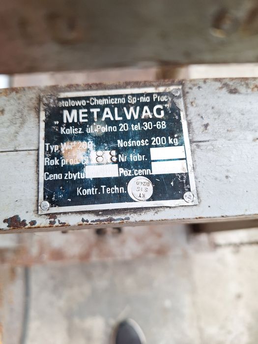 Waga 200kg antyk zabytek