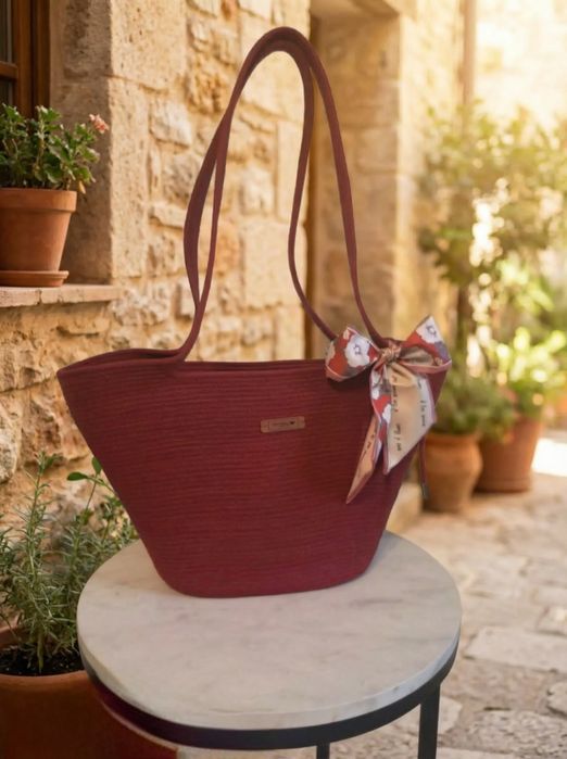 Torebki ręcznie robione że sznurka