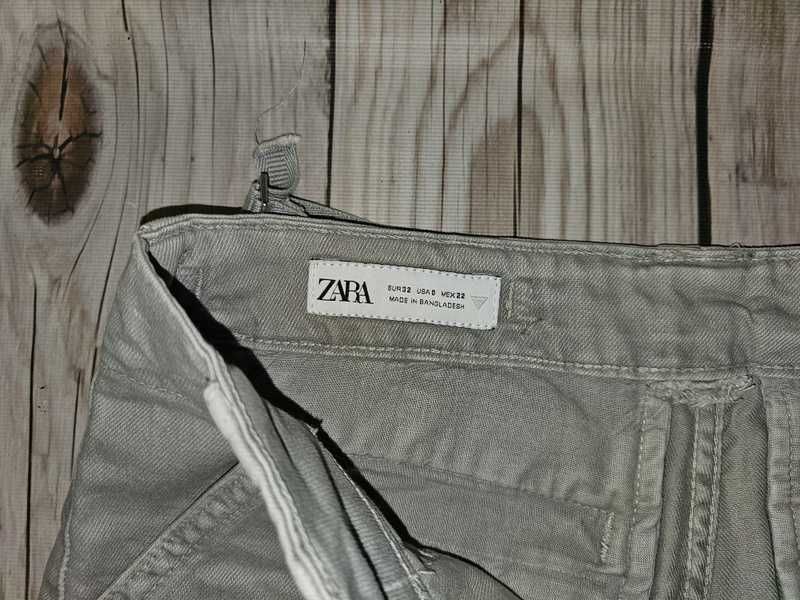 Bojówki Zara 32 szare