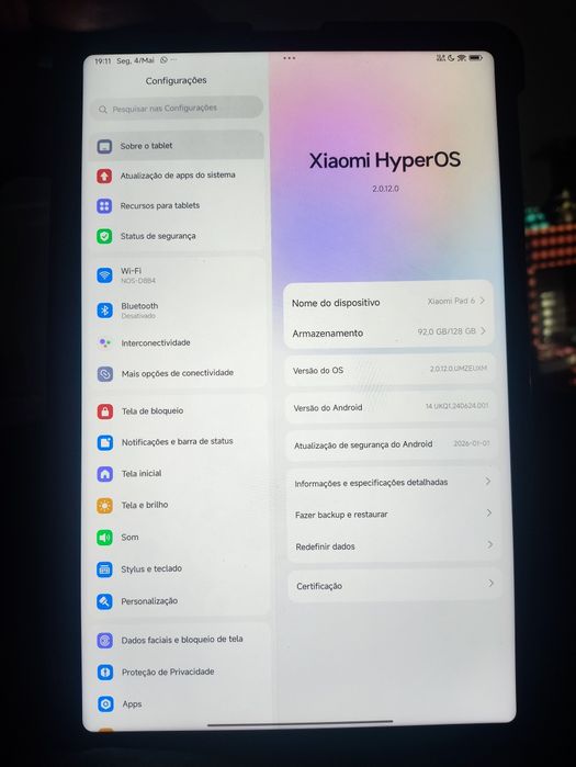Xiaomi pad 6 com caixa e possibilidade de alguns acessórios a negociar