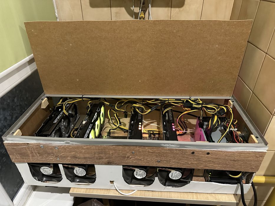 Майнинг ферма 4 x 3080ti