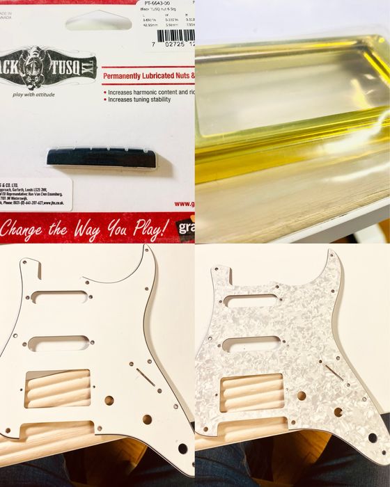 Pedais e partes para guitarra