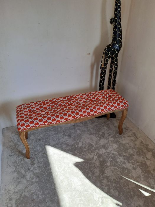 Ławeczka w stylu ludwikowskim stylowa vintage siedzisko