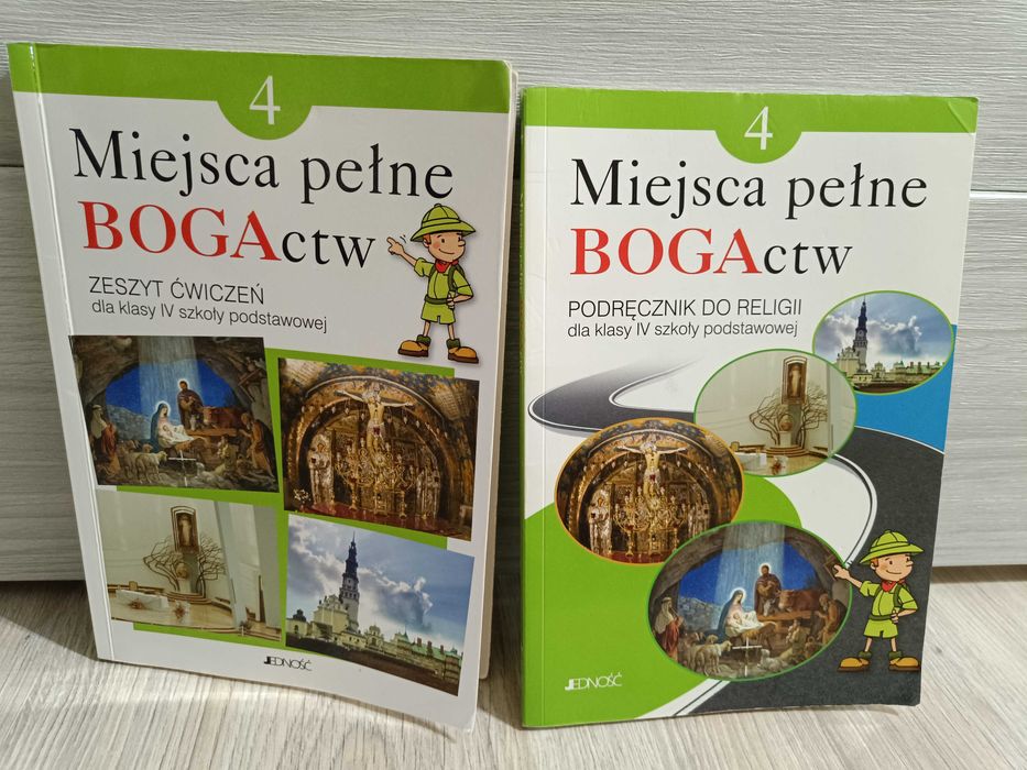 Podręcznik + ćwiczenia do religii dla klasy 4