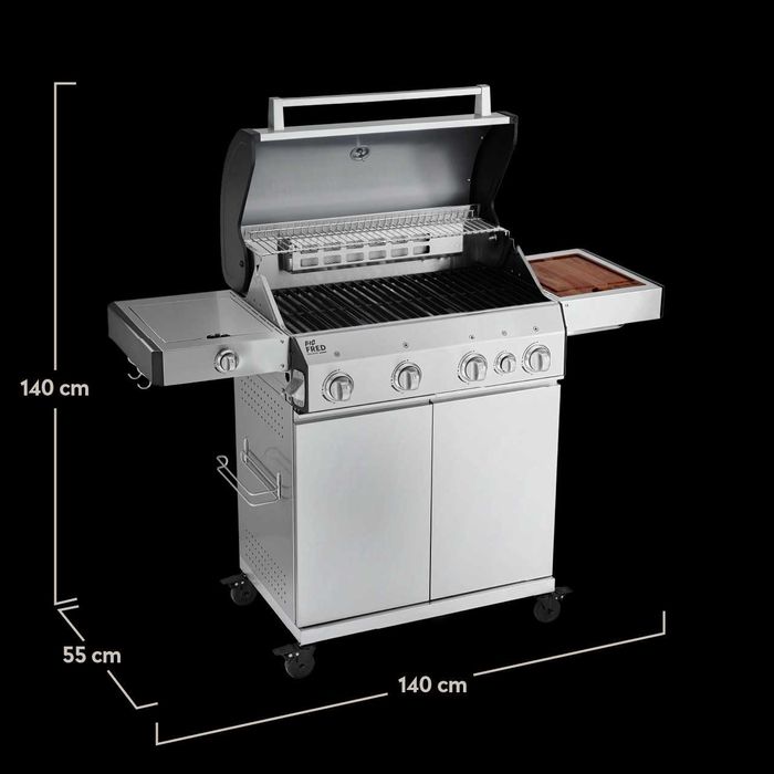 Немецкий газовый гриль газовий Burnhard Big Fred Deluxe не Weber