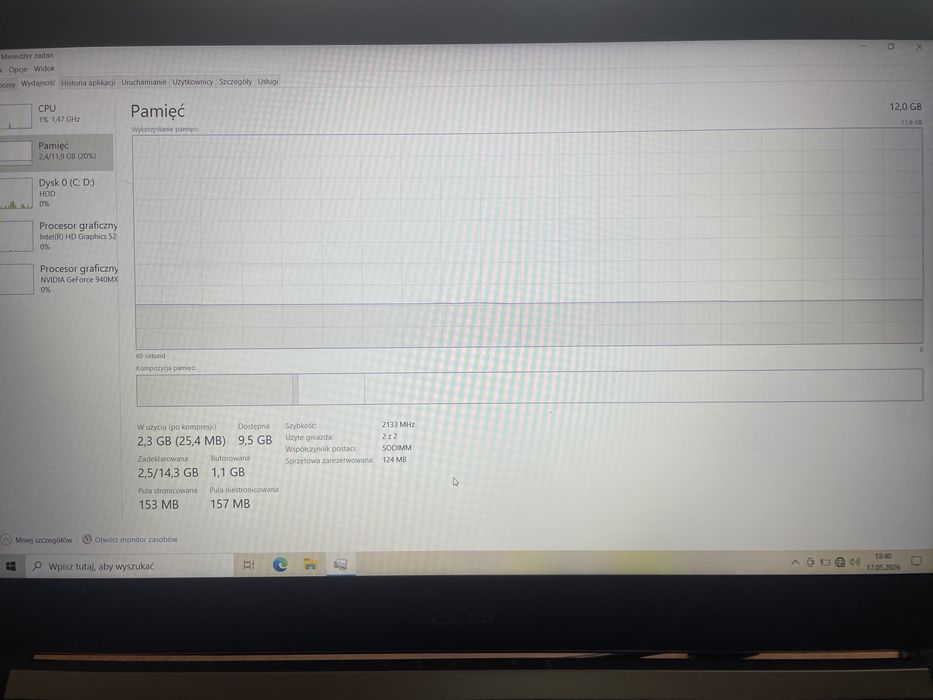Laptop Acer aspire