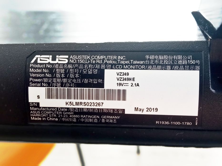 Monitor ASUS 23" Full HD e IPS