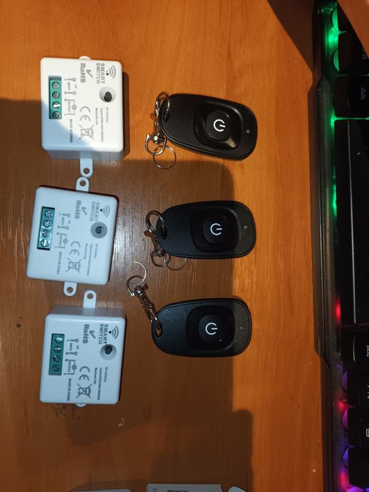 3x zestaw przekaźnik 433mhz plus pilot