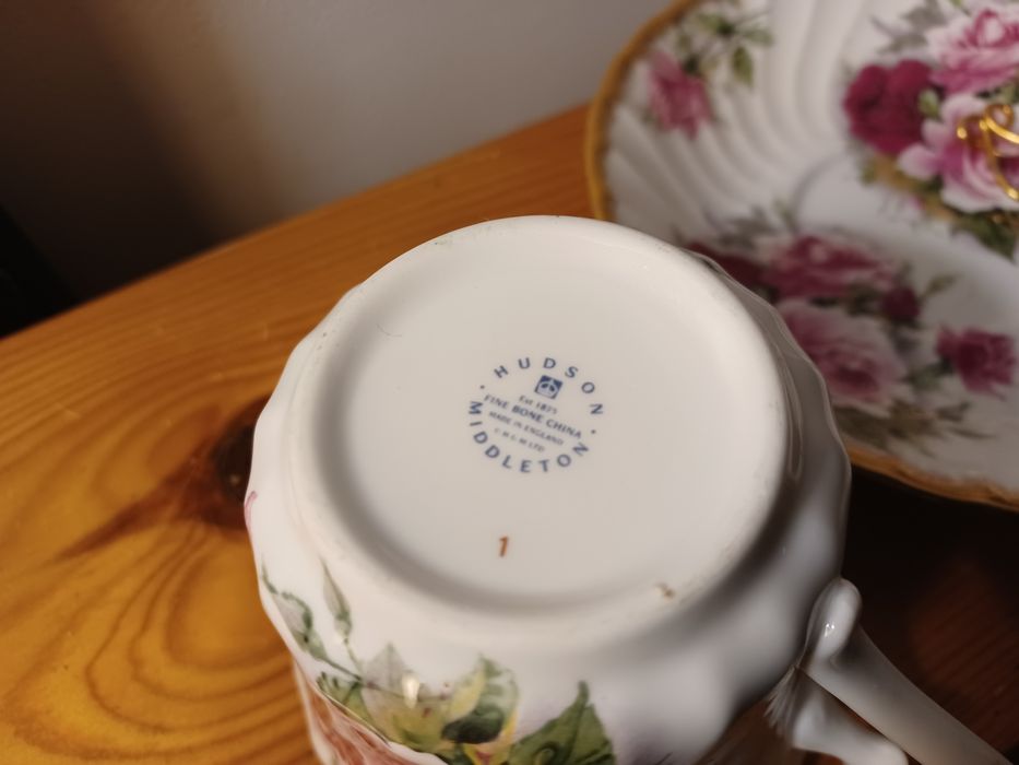 Chávena com prato porcelana