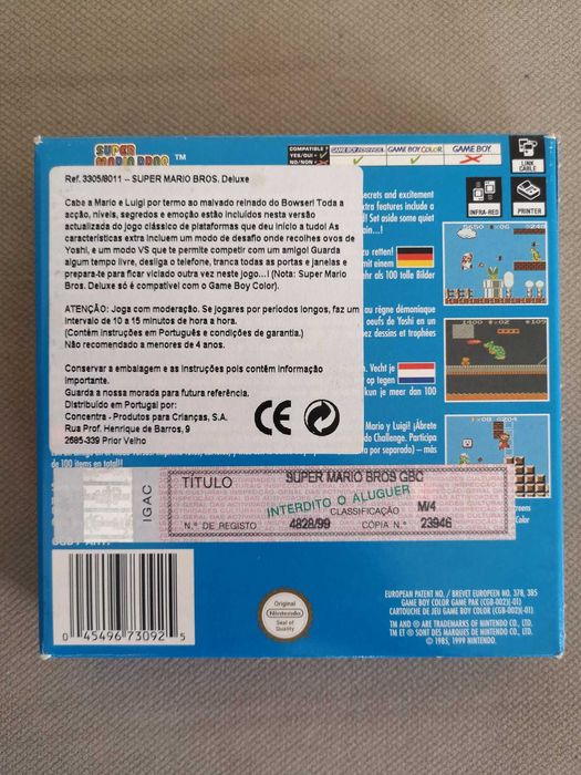 Super Mario Bros Deluxe para GameBoy Color