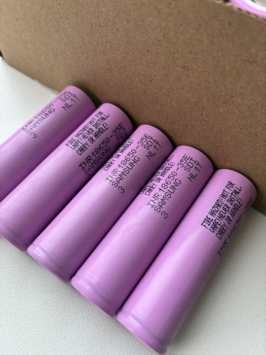 Новые Samsung INR18650-35E емкость 3500, продажа от одной штуки +