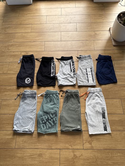Zestaw spodenki na lato rozmiar 140 cm H&M, A&F, Cool Club