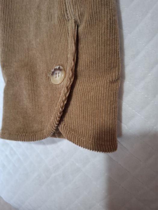 Garnitur damski sztruksowy  beżowy 40