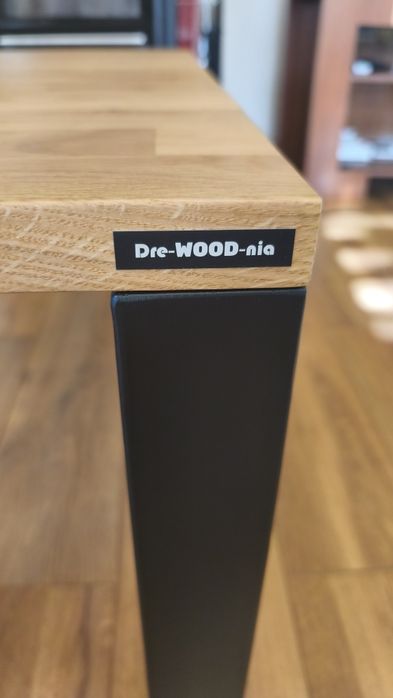 Stolik kawowy drewniany dębowy nowy loft stół 100% ręczna robota