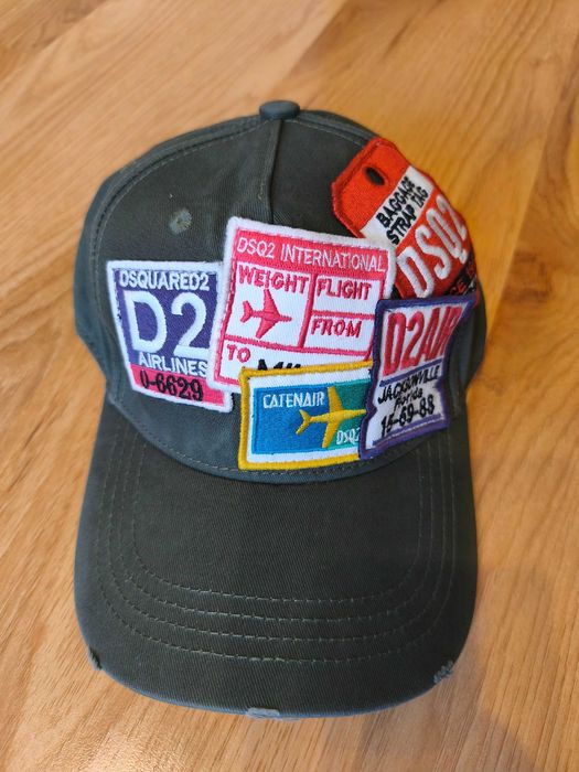 Czapka Bejsbolówka DSQUARED2 ICON Army Green