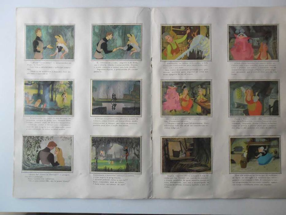 Caderneta Cromos História Automóvel Bela Adormecida Panorama Zoológico